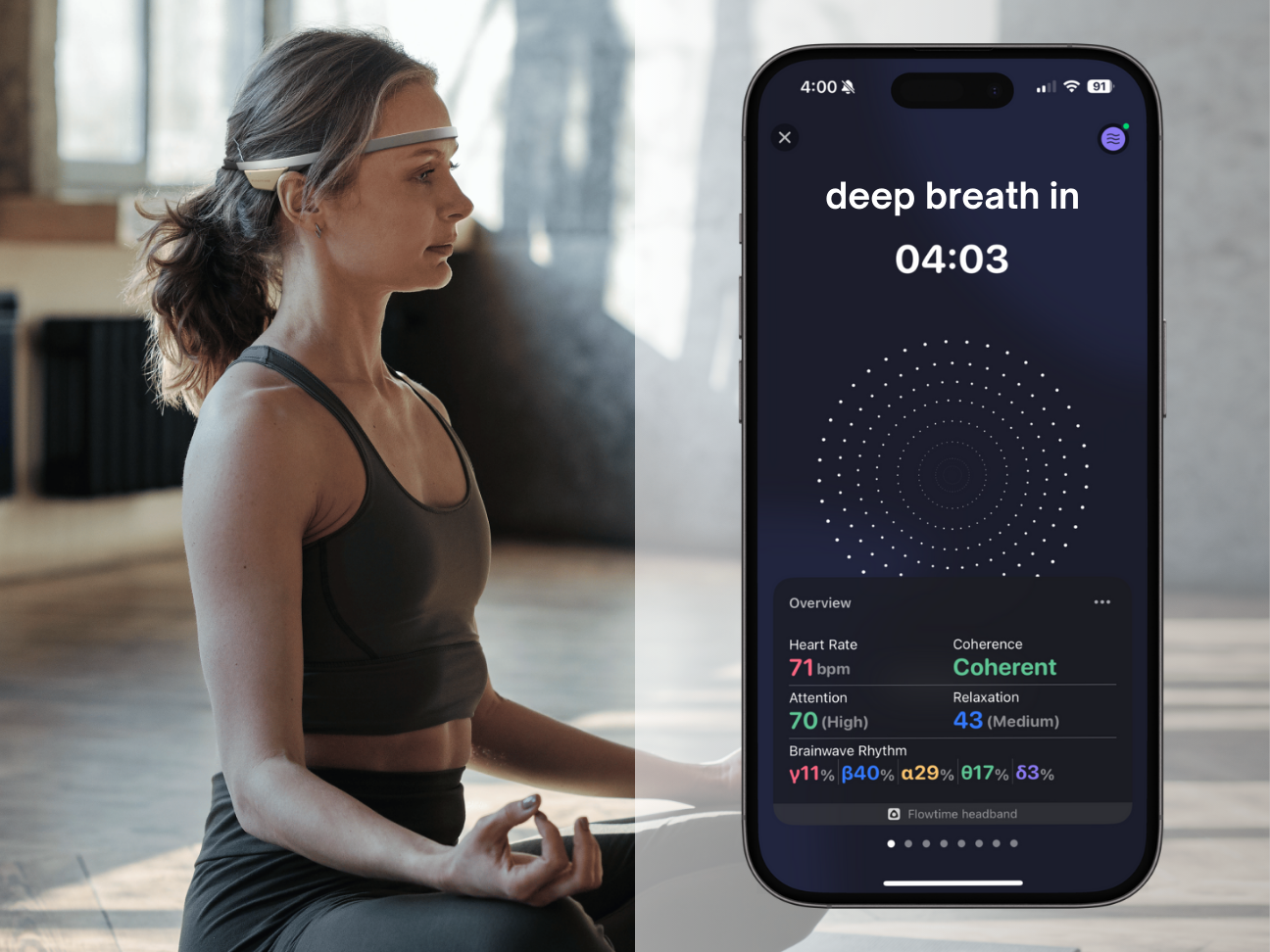 Flowtime Biosensing Meditation Headband